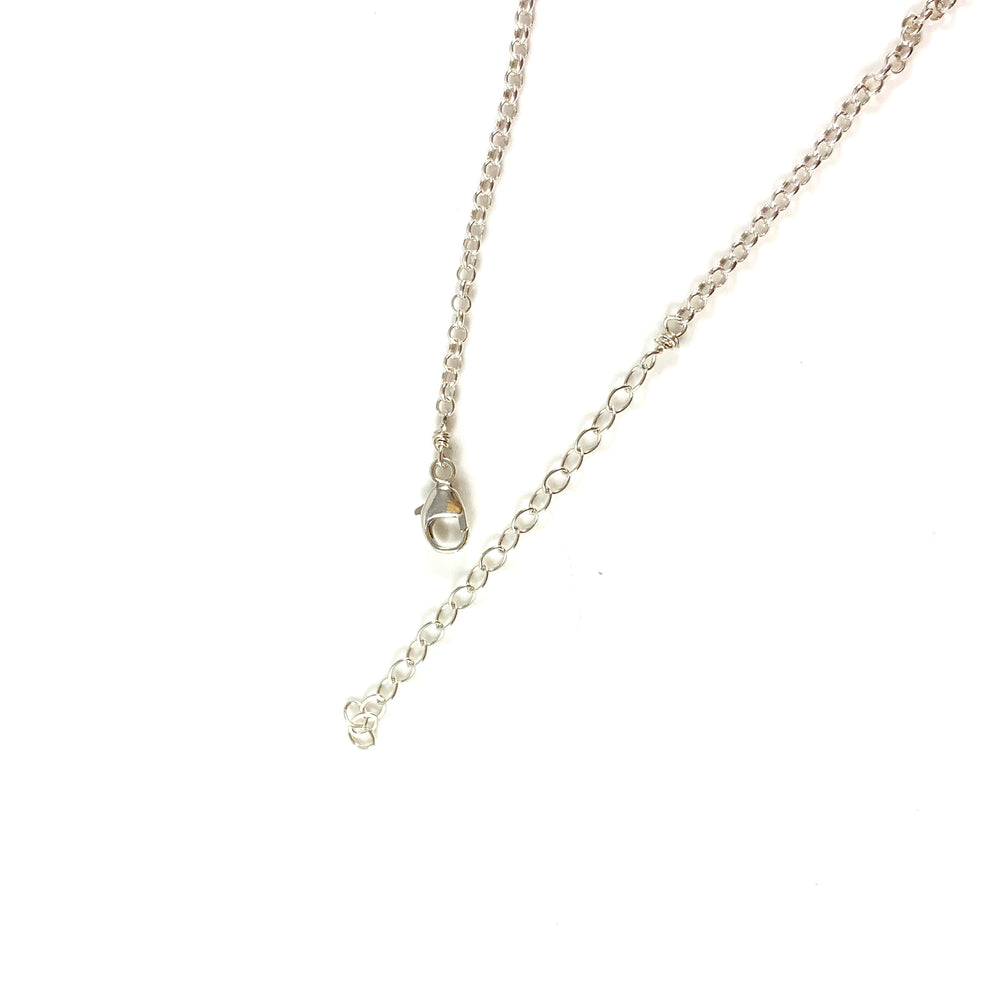Mini Bar with Gemstone Necklace - Black Rutile Quartz