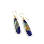 Lapis Lazuli and Labradorite Fused Stone Earrings