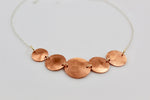 Copper Five Disc Necklace