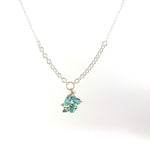 Turquoise Cable & Rolo Chain Necklace