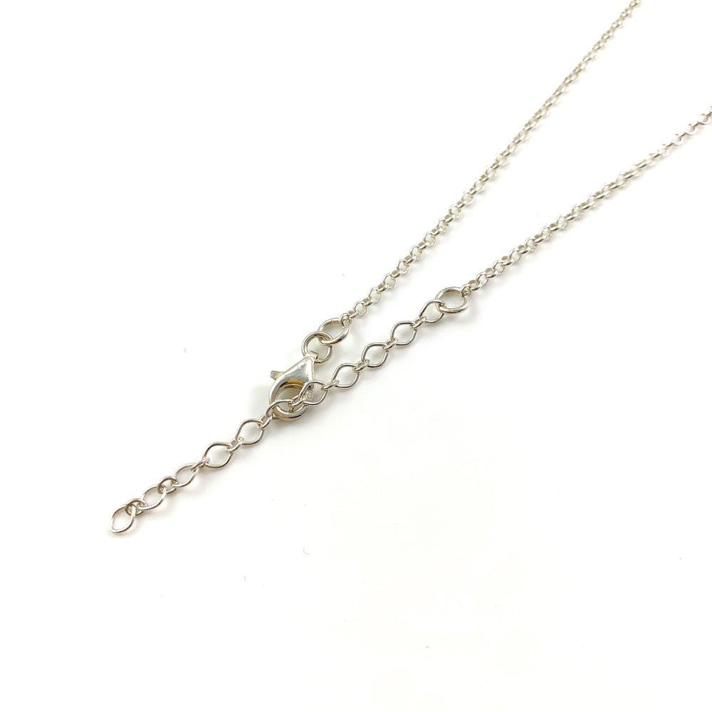 Single Shell Cable & Rolo Chain Necklace