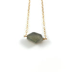 Labradorite Simple Stone Necklace