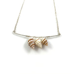 Three Shell Bar Necklace