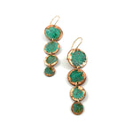 Green Patina Copper Madre Cynthia Earrings