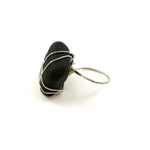 Sterling Silver Beach Treasure Rock Ring Size 7.25